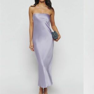 Brand new reformation Joana silk dress